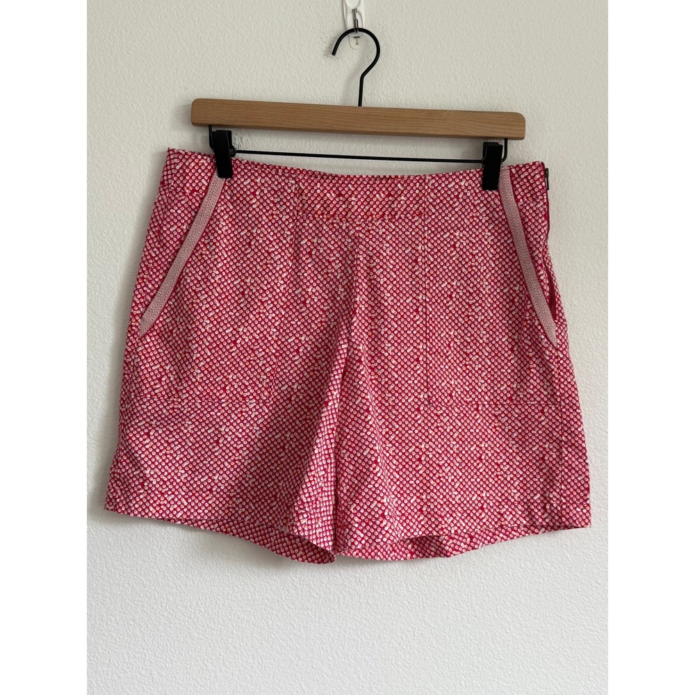 Cabi‎ 5121 Dot Print Shorts 6 Red Pink Preppy Grandmillennial Retro Festival